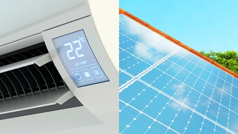 Aire acondicionado con energía solar
